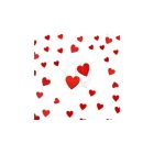 Piros fa szív 2cm 50db/csomag