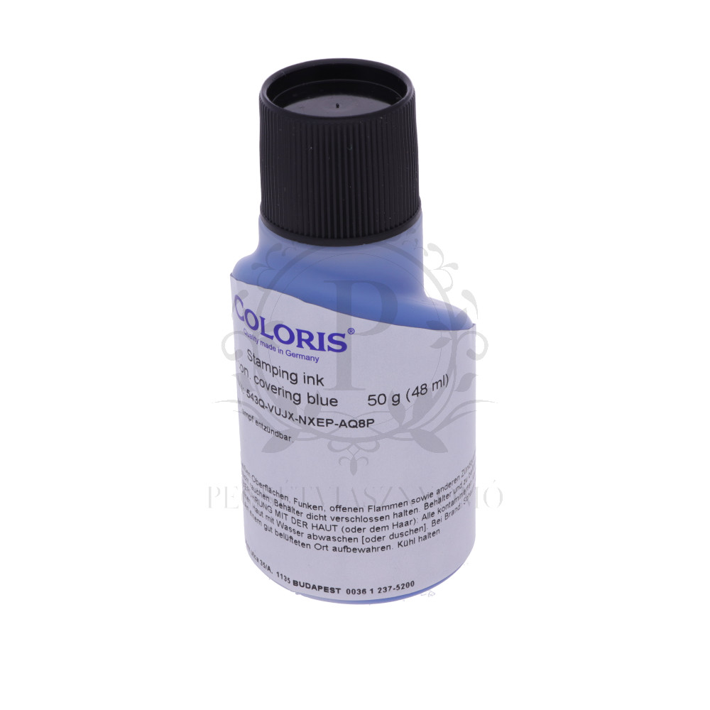 Kimoshatatlan bélyegzőfesték - Kék - 50 ml