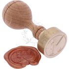 32 mm-es kör egyedi pecsétviasznyomó készítése (nagy méretű)