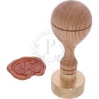 32 mm-es kör egyedi pecsétviasznyomó készítése (nagy méretű)