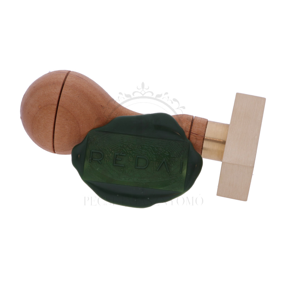 40x20 mm-es négyzet egyedi pecsétviasznyomó készítése (nagy méretű)