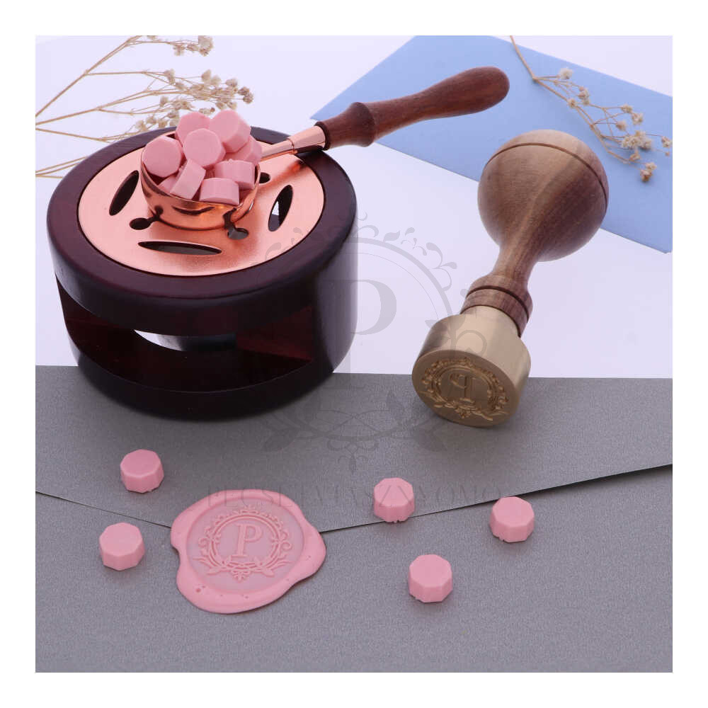 Pecsétviasz gyöngyök Lazac színben  – 45 db / csomag