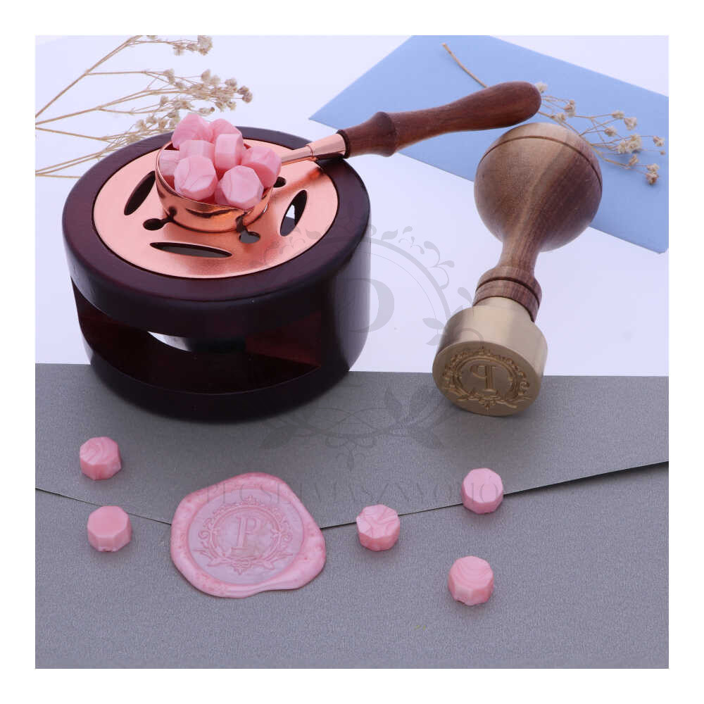   Pecsétviasz gyöngyök Gyöngyházfényű Rózsaszín színben  – 45 db / csomag