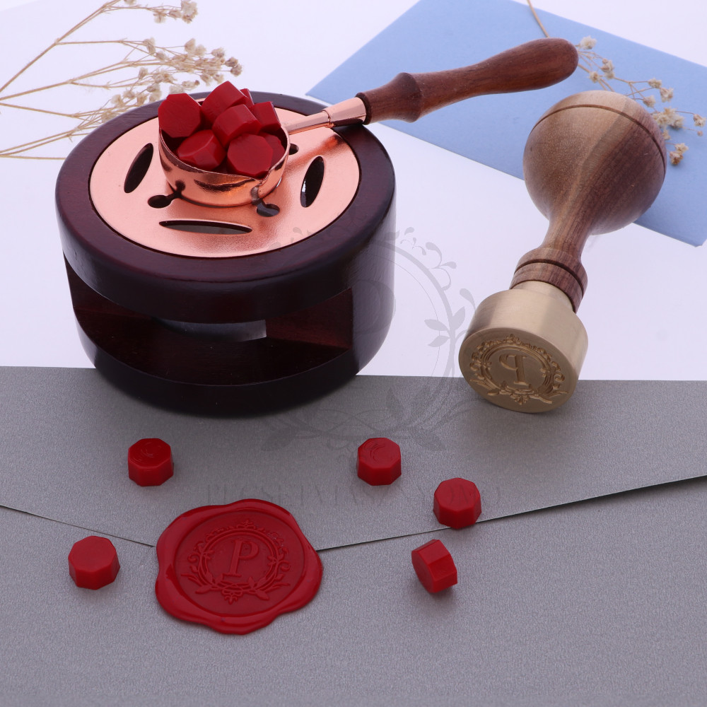 Pecsétviasz gyöngyök Piros színben  – 45 db / csomag