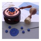 Pecsétviasz gyöngyök Óceán kék színben  – 45 db / csomag