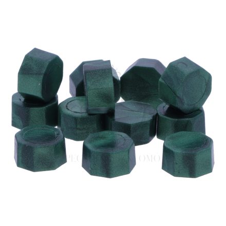 Pecsétviasz gyöngyök FENYŐ zöld színben  – 230 db / csomag