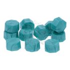 Pecsétviasz gyöngyök Cián zöld színben  – 45 db / csomag