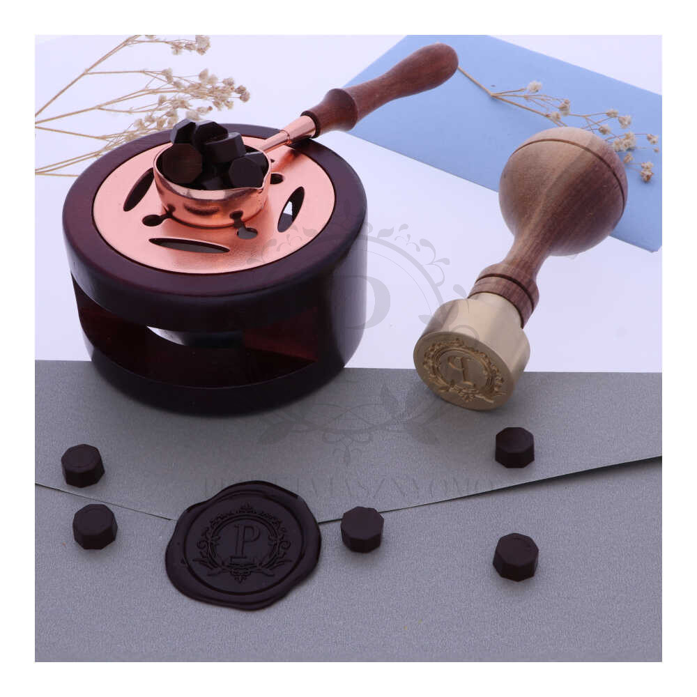   Pecsétviasz gyöngyök KÁVÉ barna színben  – 45 db / csomag