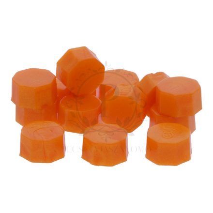 Pecsétviasz gyöngyök Tök narancssárga színben  – 230 db / csomag