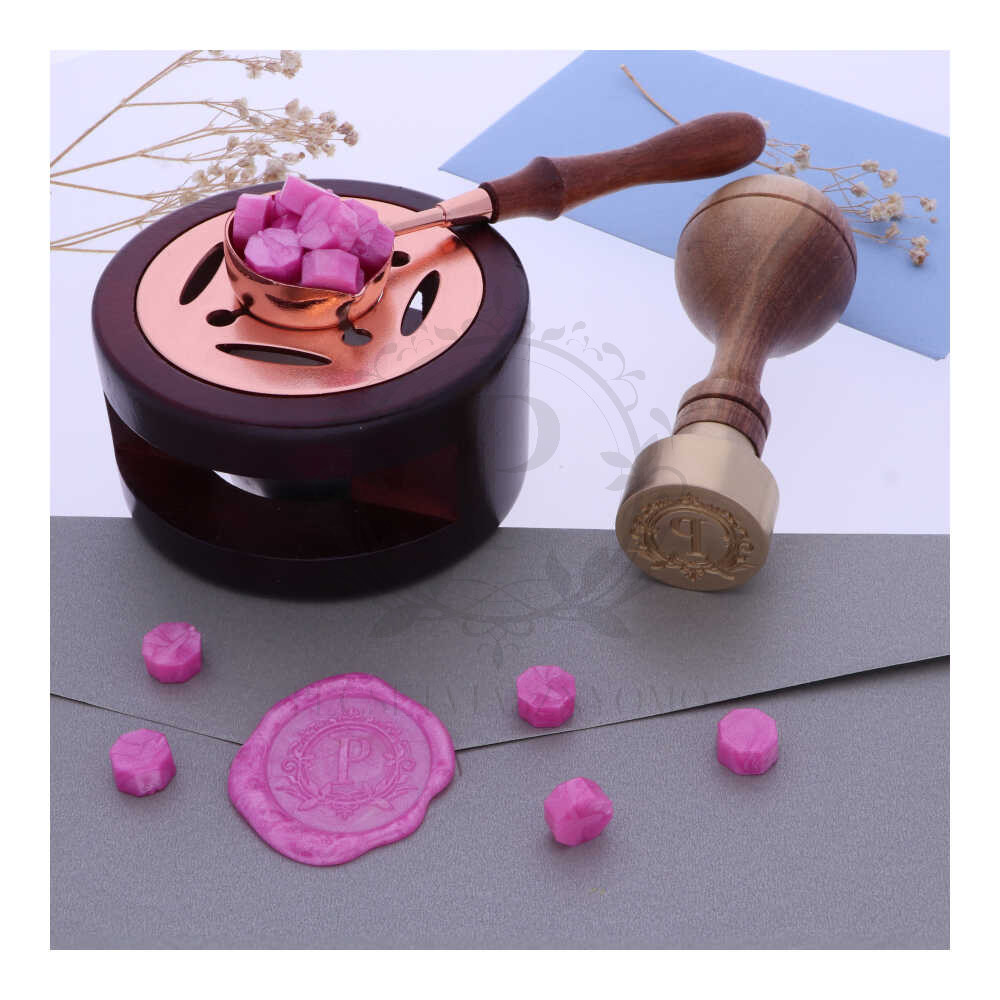   Pecsétviasz gyöngyök Fényes rózsaszín színben  – 45 db / csomag