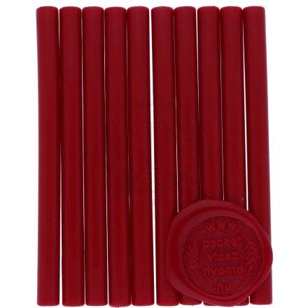 Piros színű 7mm-es – pecsétviasz rúd 10db / csomag