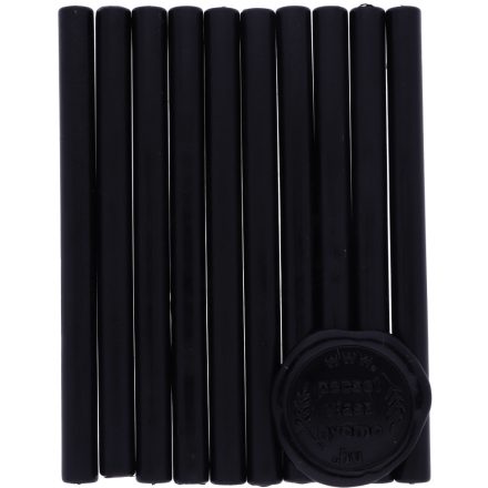 Fekete színű 7mm-es – pecsétviasz rúd 10db / csomag