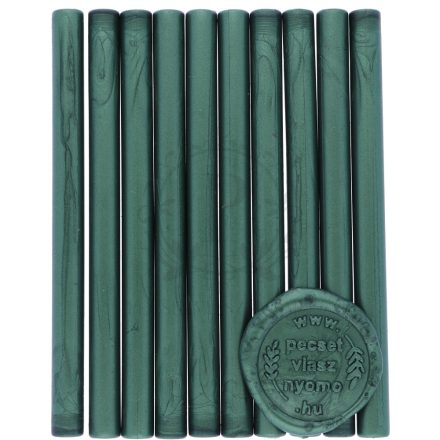 Fenyőzöld színű 7mm-es – pecsétviasz rúd 10db / csomag