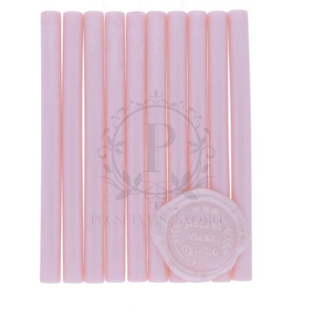 Halvány rózsaszín színű 7mm-es – pecsétviasz rúd 10db / csomag