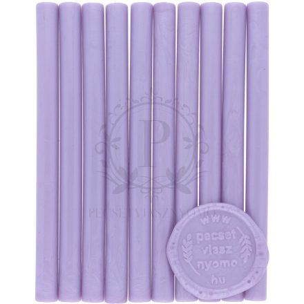 Pasztel lila színű 7mm-es – pecsétviasz rúd 10db / csomag