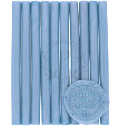 Gyöngyház kék színű 7mm-es – pecsétviasz rúd 10db / csomag