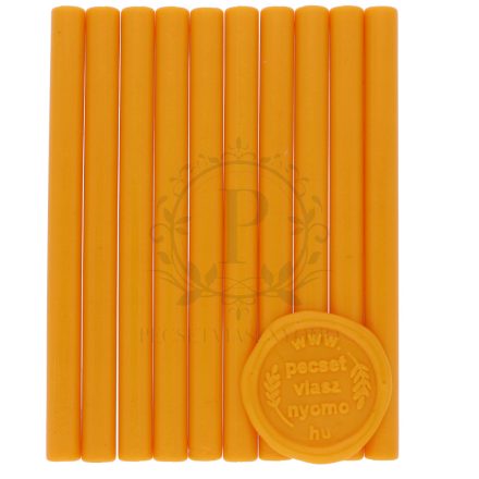 Narancssárga színű 7mm-es – pecsétviasz rúd 10db / csomag