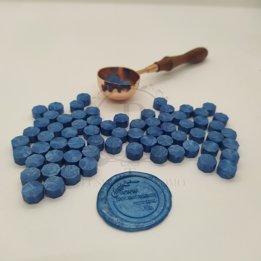 Pecsétviasz gyöngyök Kék színben  – 230 db / csomag