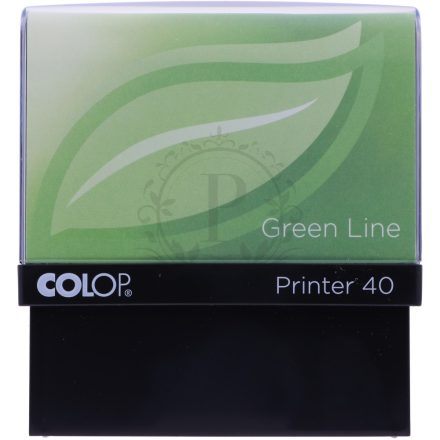 23 x 59 mm-es COLOP Pocket Stamp plus 40 Green Line - téglalap alakú