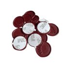 Egyszerű Levél mintás viasznyomat készítése viaszgyöngyből 26mm méretben