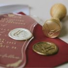 Kézpár mintás viasznyomat készítése 26mm méretben