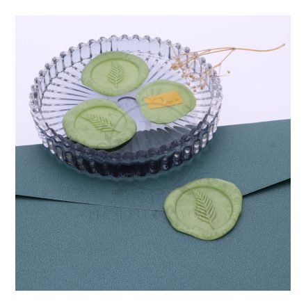 Levél mintás viasznyomat készítése 26mm méretben