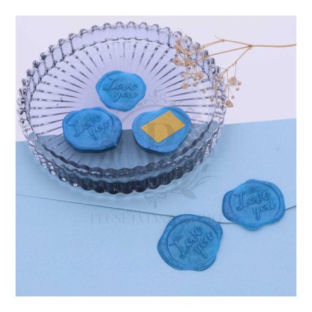 Love you mintás viasznyomat készítése 22mm méretben