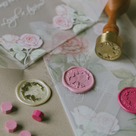 Madár mintás viasznyomat készítése 26mm méretben