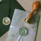 Madár mintás viasznyomat készítése 26mm méretben