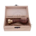 Fa négyzet díszdoboz mézeskalács gravírozással