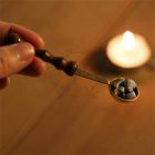 Pecsétviasz olvasztó kanál – réz, fa nyéllel (pici)