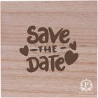 Fa négyzet díszdoboz save gravírozással