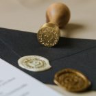 Szív mintás viasznyomat készítése 26mm méretben