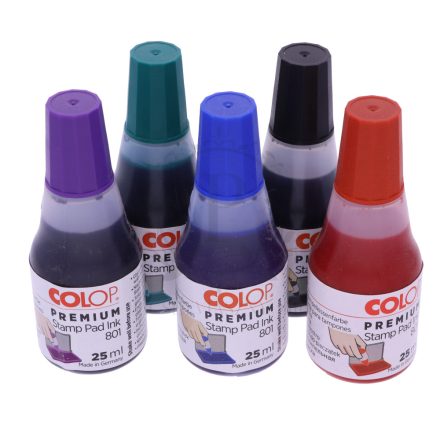 Recambio De Tinta Para Tampón COLOP MAKE - 25 Ml, Color Silent Sea (azul Marino), Base Agua, Alta Opacidad