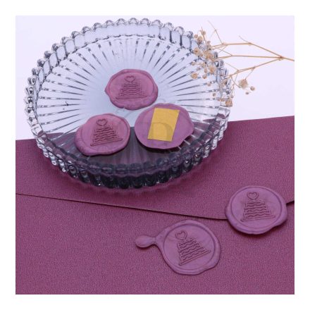 Torta mintás viasznyomat készítése 22mm méretben