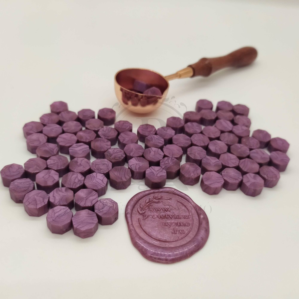   Pecsétviasz gyöngyök HAGYMA lila színben  – 230 db / csomag