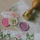 Virág mintás viasznyomat készítése 26mm méretben