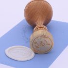 A Ti monogramotok, választható betűtípussal, LEVÉL mintával - Esküvői pecsétviasznyomó