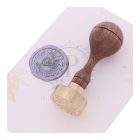 A Ti monogramotok, választható betűtípussal, LEVÉL mintával - Esküvői pecsétviasznyomó