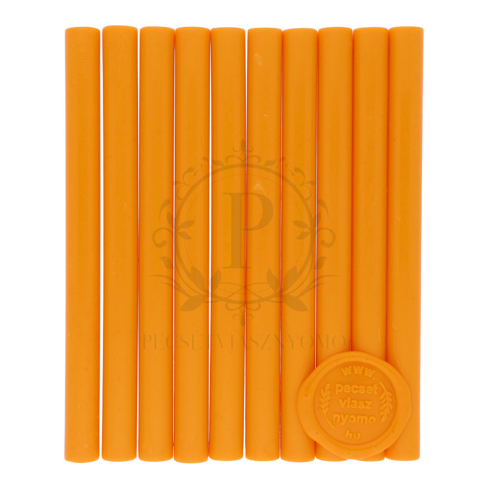 Narancssárga színű 11mm-es – pecsétviasz rúd /db